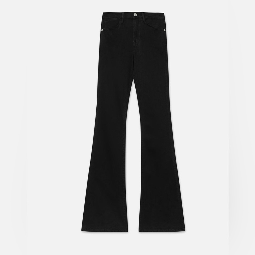 FRAME Black Le High Flare Super Stretch Jeans Sz 28 - Picture 5 of 13
